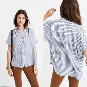 Blue Striped Women's Top